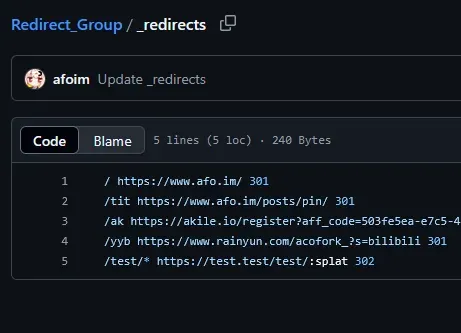 利用Cloudflare Page提供的重定向功能实现无损耗、不限数量的静态重定向！